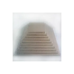 FUNCAKES Présentoirs Pour Gâteaux|Support Gâteau Carré 40 x 1 cm Argenté