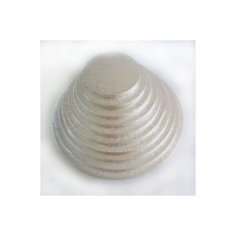 FUNCAKES Présentoirs Pour Gâteaux|Support Gâteau Rond Ø 30 x 1 cm Argenté