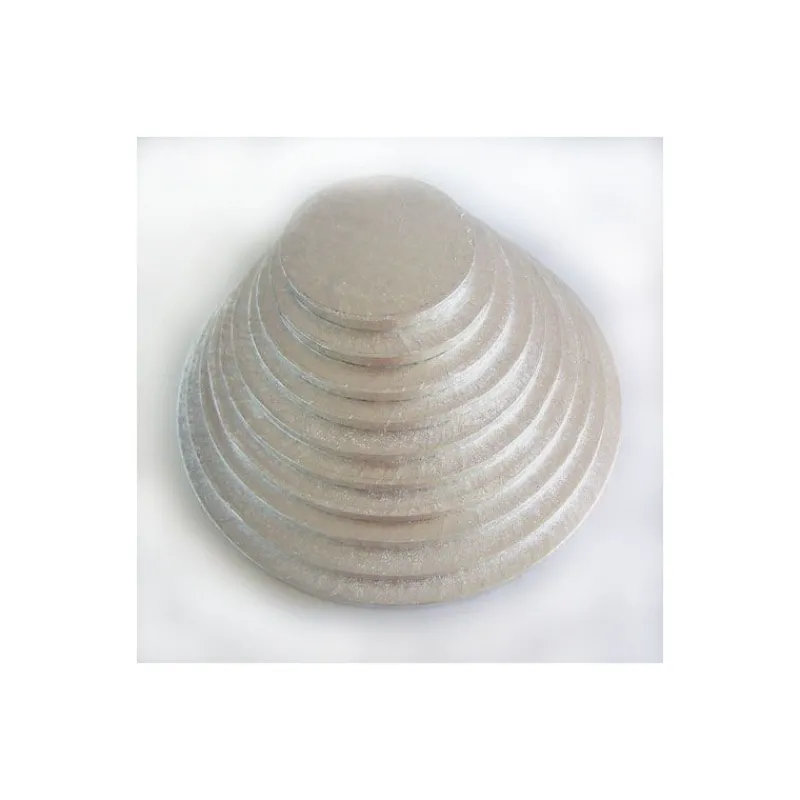 FUNCAKES Présentoirs Pour Gâteaux|Support Gâteau Rond Ø 15 x 1 cm Argenté