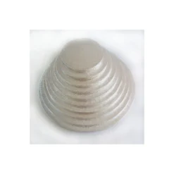 FUNCAKES Présentoirs Pour Gâteaux|Support Gâteau Rond Ø 25 x 1 cm Argenté