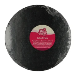 FUNCAKES Présentoirs Pour Gâteaux|Support Gâteau Rond Ø25 x 1,2 cm Noir