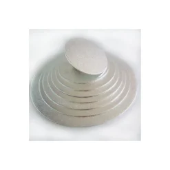 FUNCAKES Présentoirs Pour Gâteaux|Support Gâteau Rond Ø22.5 x 0,4 cm Argenté