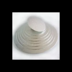 FUNCAKES Présentoirs Pour Gâteaux|Support Gâteau Rond Ø35 x 0,4 cm Argenté