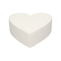 FUNCAKES Présentoirs Pour Gâteaux|Support Polystyrène Cœur Ø 20 cm H 7 cm