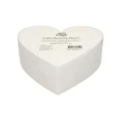 FUNCAKES Présentoirs Pour Gâteaux|Support Polystyrène Cœur Ø 20 cm H 7 cm