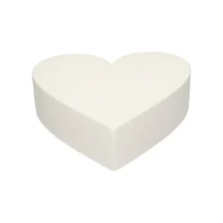 FUNCAKES Présentoirs Pour Gâteaux|Support Polystyrène Cœur Ø 25 cm H 7 cm