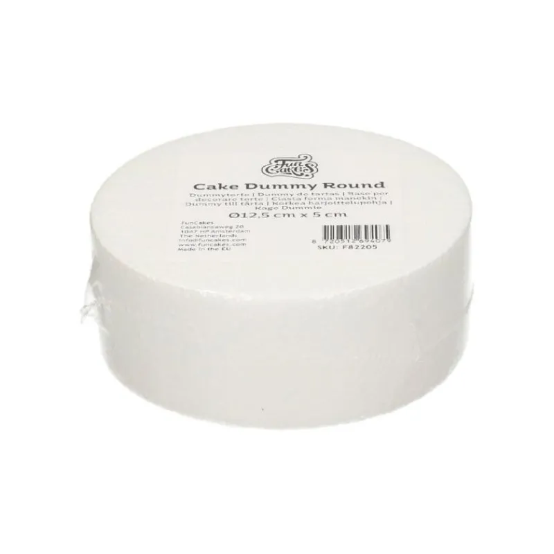 FUNCAKES Présentoirs Pour Gâteaux|Support Polystyrène Rond Ø 12,5 cm H 5 cm