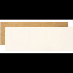 SCRAPCOOKING Présentoirs Pour Gâteaux|Supports à Gâteaux Kraft et Blanc Rectangle 10 x 30 cm (x5)