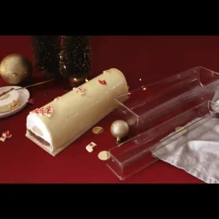 SCRAPCOOKING Présentoirs Pour Gâteaux|Supports à Gâteaux Kraft et Blanc Rectangle 10 x 30 cm (x5)