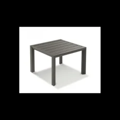 GROSFILLEX Mobilier Lounge|Salon De Jardin Professionnel|Table Basse Carrée 50 x 50 cm Noir Volcanique Sunset