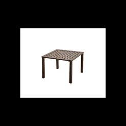 GROSFILLEX Mobilier Lounge|Salon De Jardin Professionnel|Table Basse Carrée 50 x 50 cm Bronze Sunset