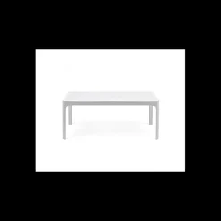 NARDI Salon De Jardin Professionnel|Mobilier Terrasse Restaurant|Table Basse en Résine 60 x 100 cm Blanche Net