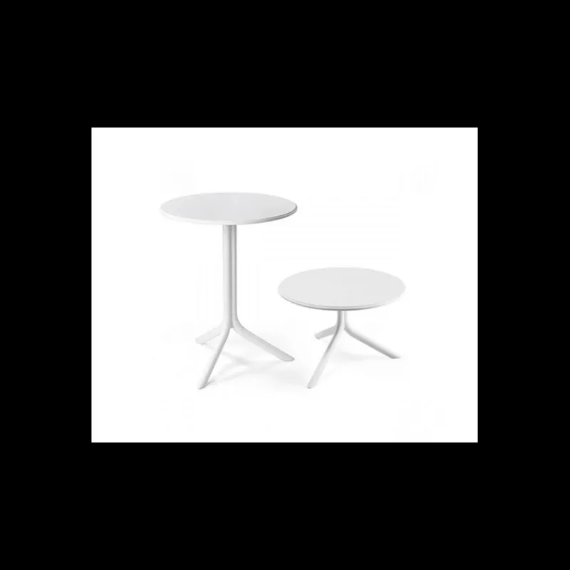 NARDI Mobilier Terrasse Restaurant|Table convertible en Polypropylène Spritz Blanche