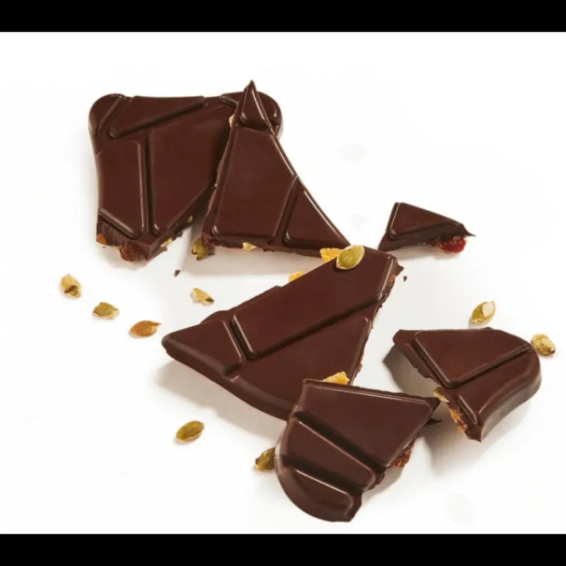 PRALIBEL Chocolats À Offrir|Confiserie|Tablette de Chocolat Noir aux Fruits Secs 125 g