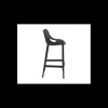 SIESTA Mobilier Terrasse Restaurant|Tabouret de Jardin Air Bar 75 Noir