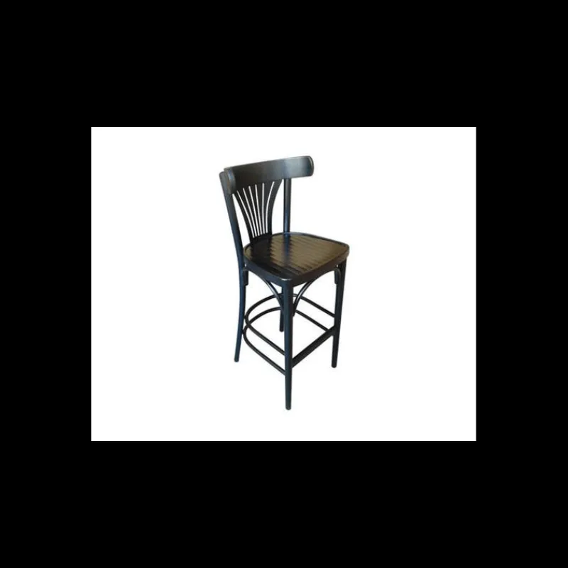 EZAX Mobilier Restaurant|Tabouret en Bois Wengé Bistrot
