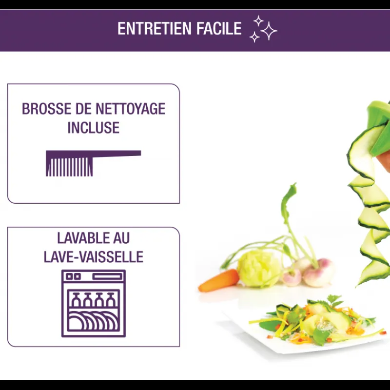 MASTRAD Coupe Légumes|Taille légumes vert