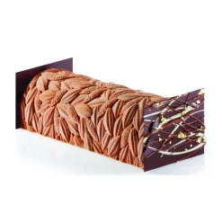 PAVONI Moule Silicone|Tapis Décor Bûche Cabosse Silicone