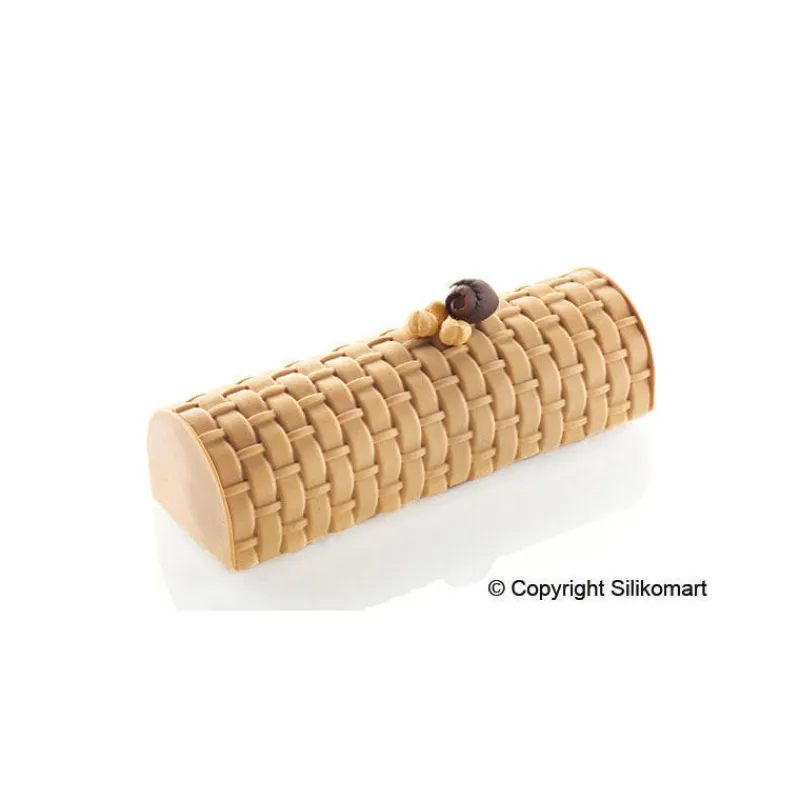 SILIKOMART Moule Silicone|Tapis Décor Bûche Tressé Silicone Professional
