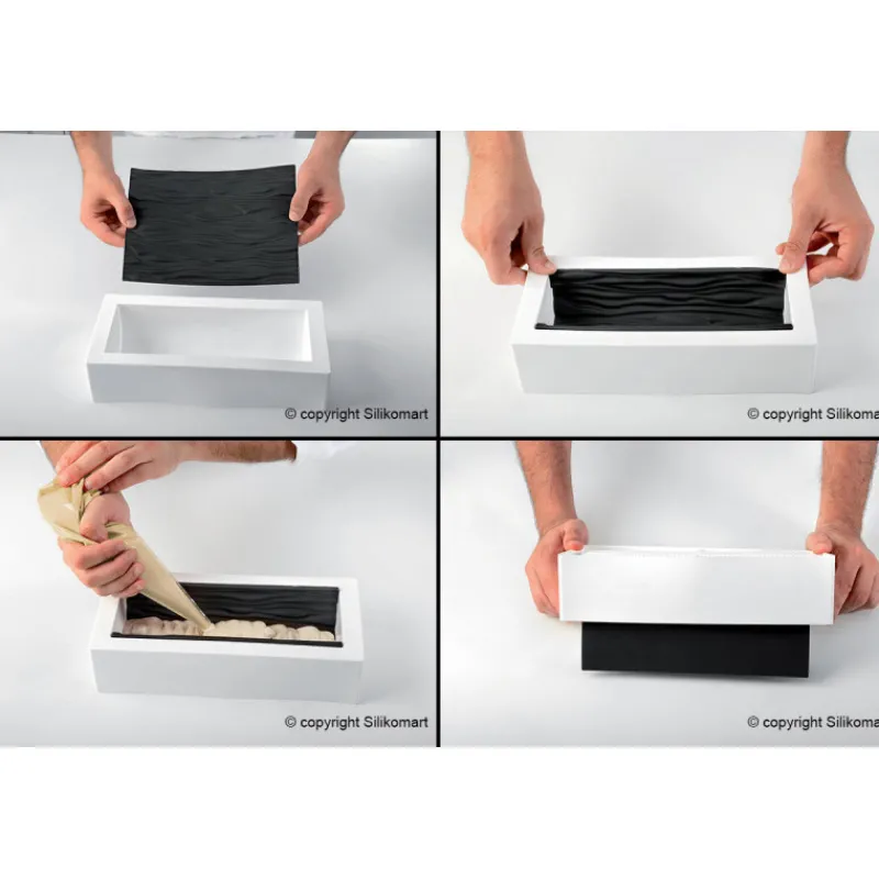 SILIKOMART Moule Silicone|Tapis Décor Bûche Tressé Silicone Professional