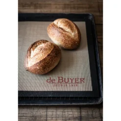 DE BUYER Tapis De Cuisson|Tapis Silicone Pâtisserie|Tapis de Cuisson Perforé 40 x 30 cm AIRMAT