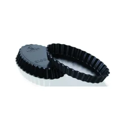 MATFER Moule Anti-adhésif|Moules À Gâteaux|Tartelette ovale (Oblongue) Cannelée Exoglass® - Moule anti-adhésif