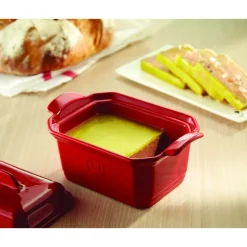 EMILE HENRY Terrines|Terrine à foie gras avec presse 0,6L - Couleur Grand Cru