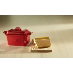 EMILE HENRY Terrines|Terrine à foie gras avec presse 0,6L - Couleur Grand Cru