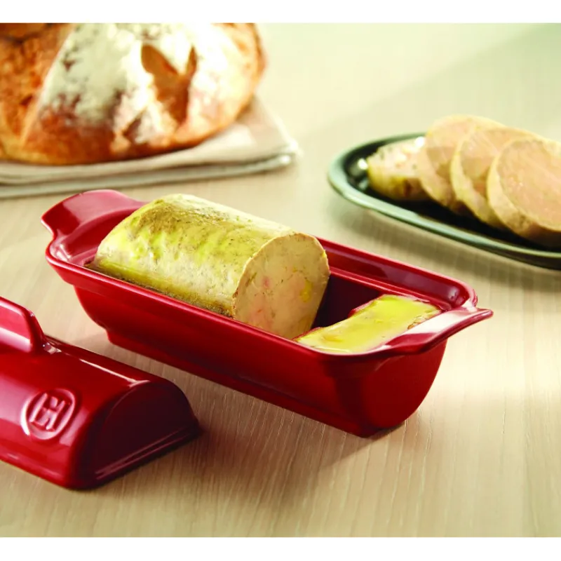 EMILE HENRY Terrines|Terrine à foie gras façon médaillon 0,6L - Couleur Grand Cru