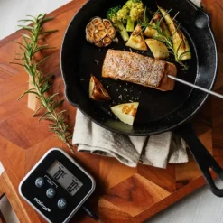 MASTRAD Thermomètre De Cuisine|Thermomètre Cuisson à Sonde Inox M Square