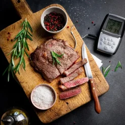 MASTRAD Thermomètre De Cuisine|Thermomètre Cuisson à Sonde Inox M Classic+