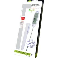 ALLA FRANCE Thermomètre De Cuisine|Thermomètre digital à sonde étanche pour professionnels -50°C à +200°C