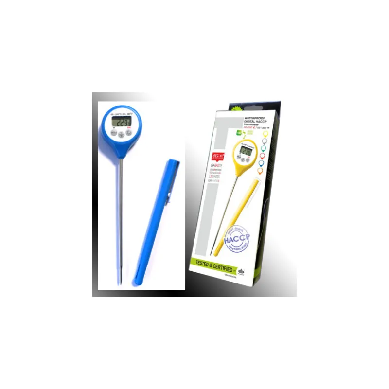 ALLA FRANCE Thermomètre De Cuisine|Thermomètre Digital étanche à sonde HACCP bleu -50°C à +200°C