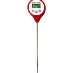 ALLA FRANCE Thermomètre De Cuisine|Thermomètre Digital étanche à sonde HACCP rouge -50°C à +200°C