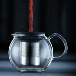 BODUM Théière|Théière avec Filtre Inox 1.5L ASSAM