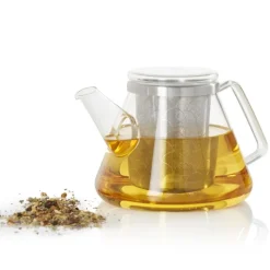 ADHOC Théière|Théière en Verre avec Filtre Inox 1 L