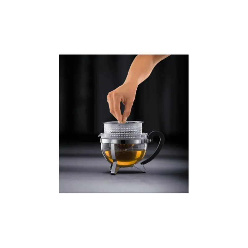 BODUM Théière|Théière en Verre avec Filtre 1.3L CHAMBORD
