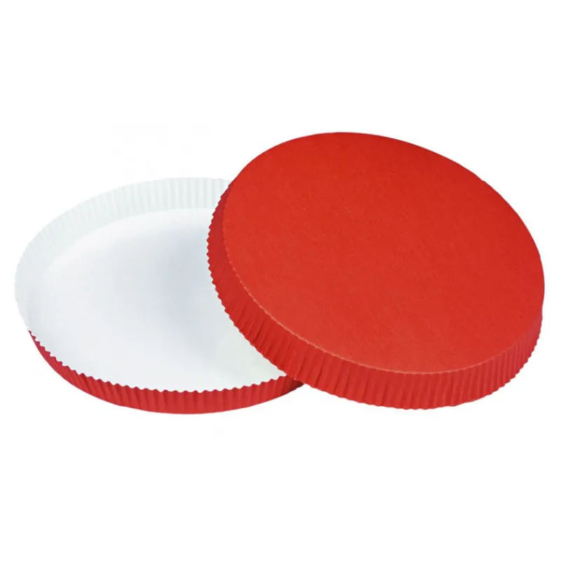 MALLARD FERRIERE Moules À Gâteaux|Moules En Papier|Tourtière cannelée en Carton Optima Ø 24 cm H 3 cm (x90)