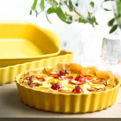 EMILE HENRY Plat De Cuisson|Moules À Gâteaux|Tourtière Haute en Céramique Ø 28 cm Provence