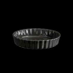 EMILE HENRY Plat De Cuisson|Moules À Gâteaux|Tourtière Haute en Céramique Ø 24 cm Fusain