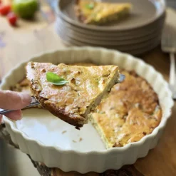 EMILE HENRY Plat De Cuisson|Moules À Gâteaux|Tourtière Haute en Céramique Ø 24 cm Argile