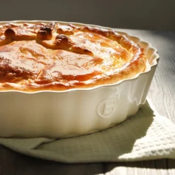 EMILE HENRY Plat De Cuisson|Moules À Gâteaux|Tourtière Haute en Céramique Ø 24 cm Argile