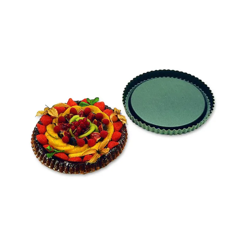 MATFER Moule Anti-adhésif|Moules À Gâteaux|Tourtière spéciale Fruits Frais 28 cm x H 2,5 cm