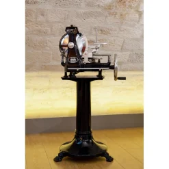 WISMER Préparation|Trancheuse À Jambon|Trancheuse à Jambon Manuelle Rétro Noir 300 mm