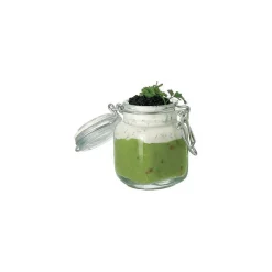 CUISINEADDICT Servir, Présenter|Verrine Old School Carrée 7 cl x6 avec Couvercle