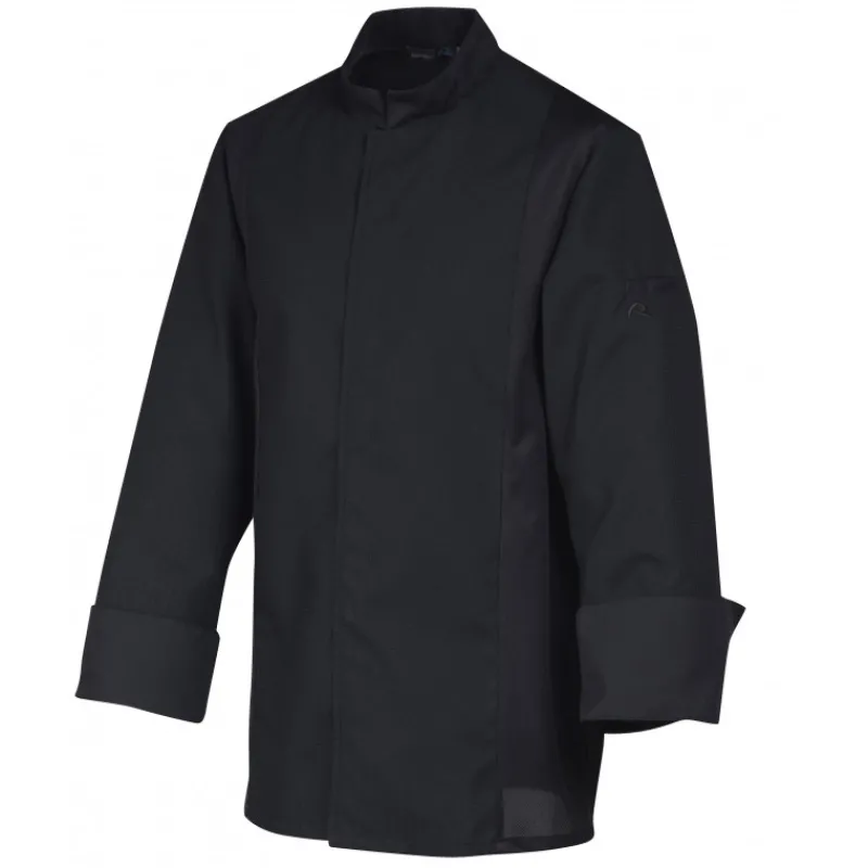 ROBUR Veste De Cuisine|Veste de Cuisine Mixte Noire SIAKA T.3