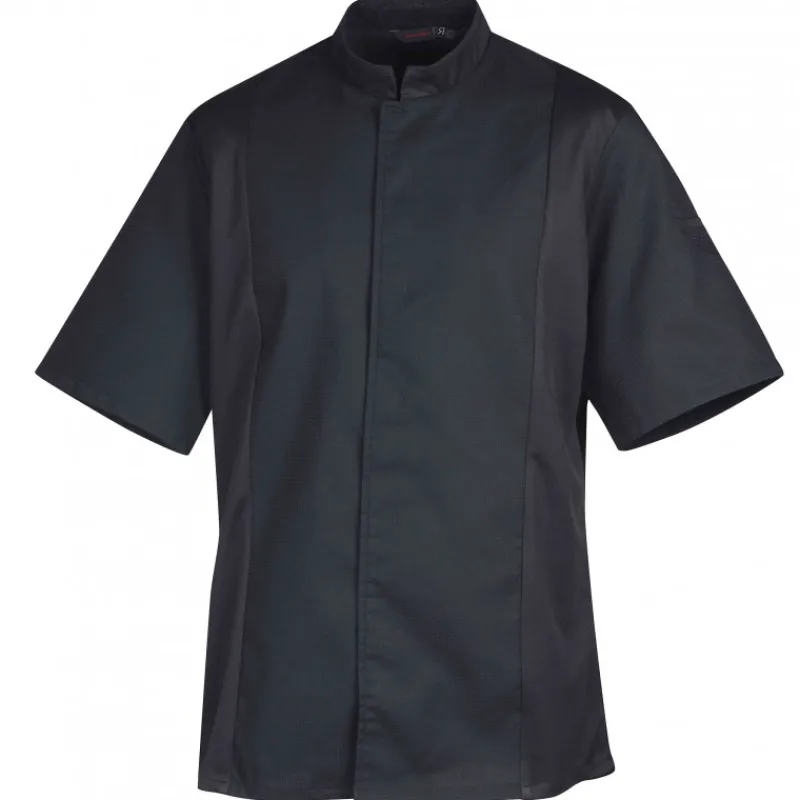 ROBUR Veste De Cuisine|Veste de Cuisine Mixte Noire SIAKA T.0