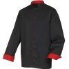 ROBUR Veste De Cuisine|Veste de Cuisine Mixte Noire/Rouge BOKO T.5