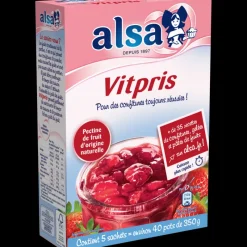ALSA Additifs Alimentaires|Vitpris Pectine de fruits pour confitures 188g