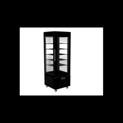 PV LABO CONCEPT Buffet Self Service|Vitrine Réfrigérée Verticale Bi Température 350 L Noire